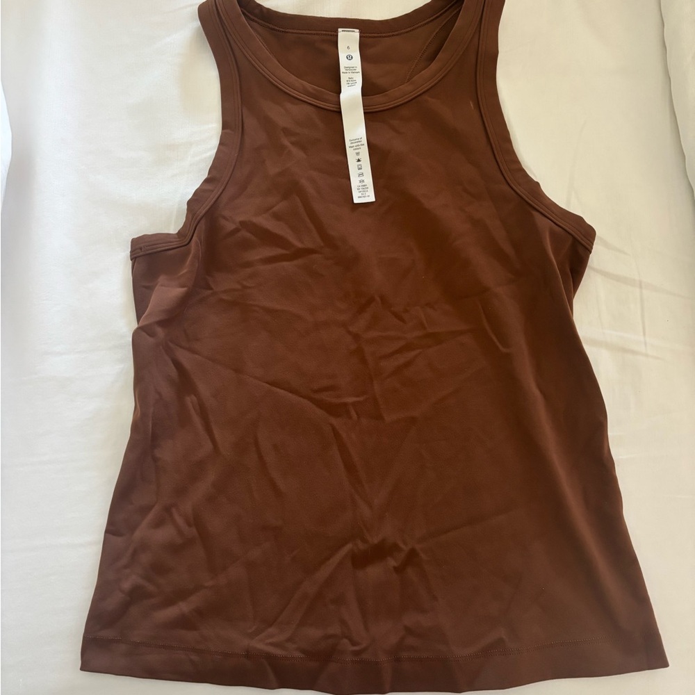 lululemon athletica Chocolate Brown Scoop Neck Tank